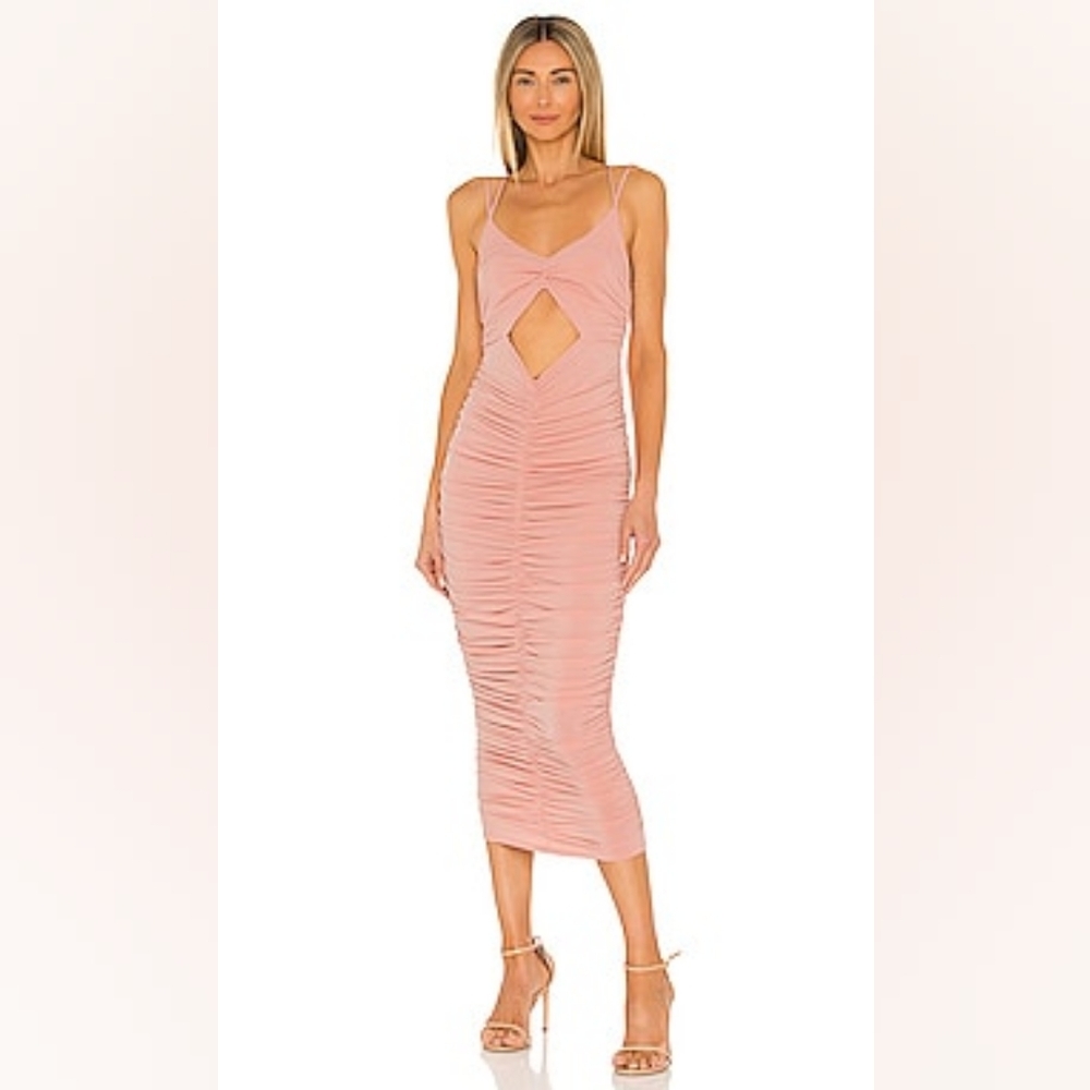 11. NWOT MICHAEL COSTELLO X REVOLVE KARA MIDI DRESS SIZE XS